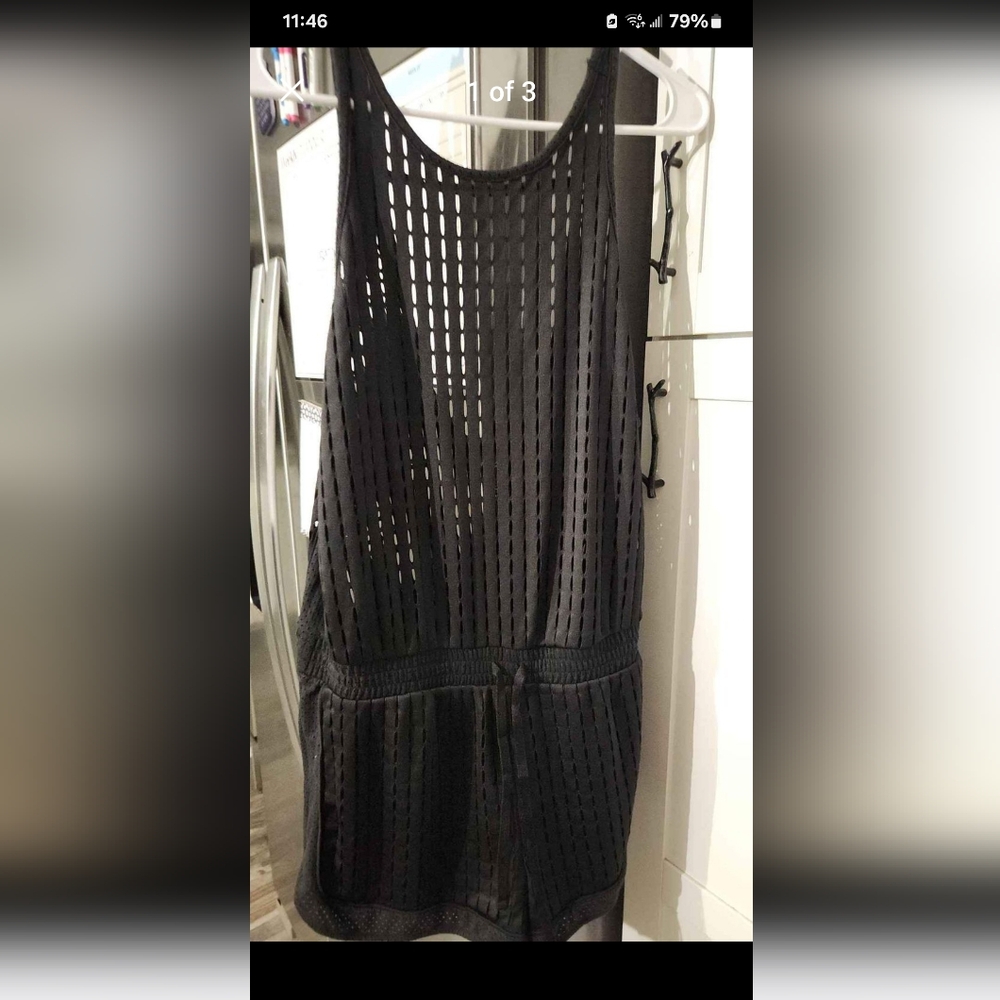 victoria secret sport bathing suit cover romper